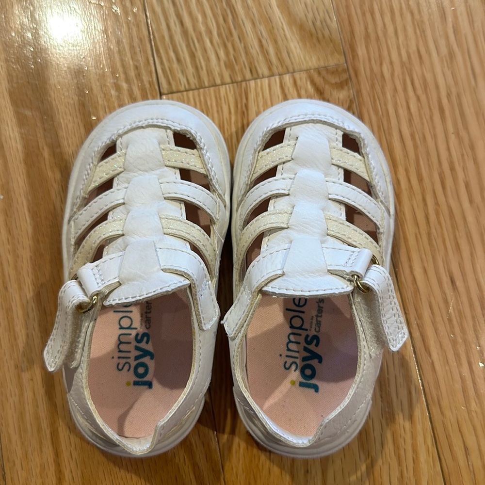 Simple joys by Carter. White sandles